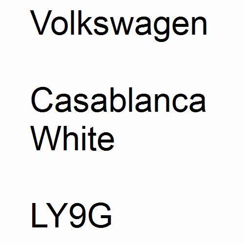 Volkswagen, Casablanca White, LY9G.